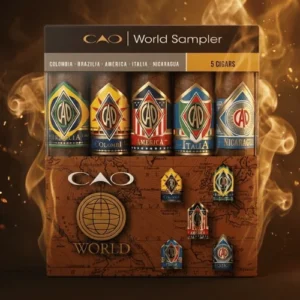 CAO World Sampler Robusto 5’s Puro