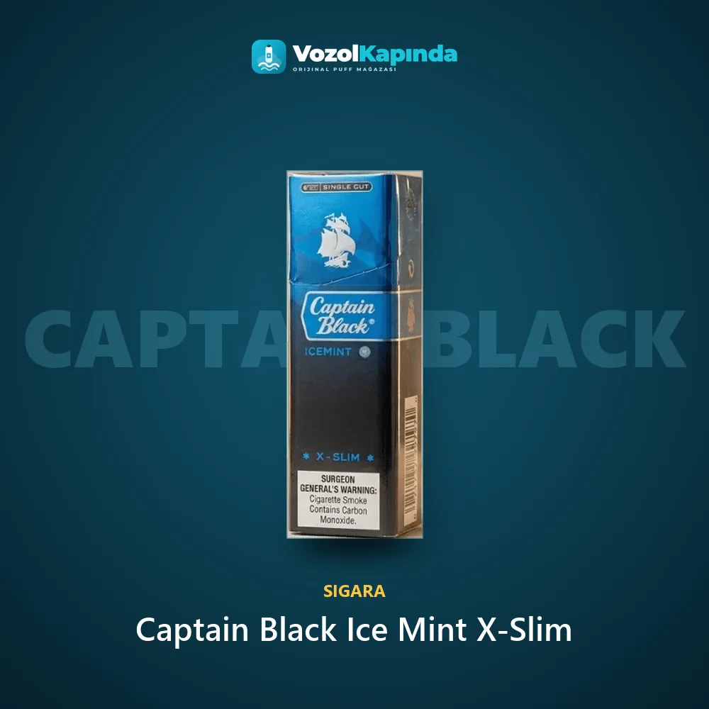 Captain Black Ice Mint X-Slim Özellikleri Captain Black Ice Mint X-Slim bilgi kartı, orijinal sigara