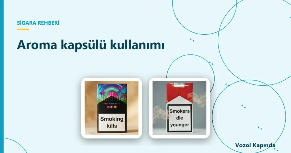Aroma kapsülü kullanımı - kapsüllü sigara