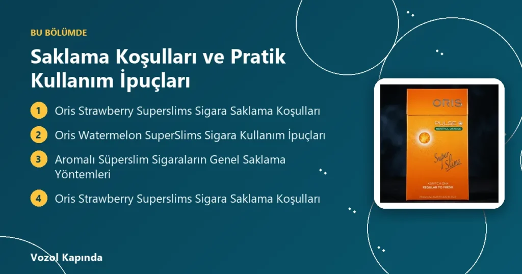 Saklama Koşulları ve Pratik Kullanım İpuçları - oris pulse