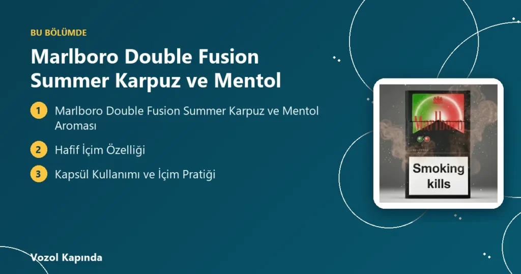 Marlboro Double Fusion Summer Karpuz ve Mentol - marlboro double fusion