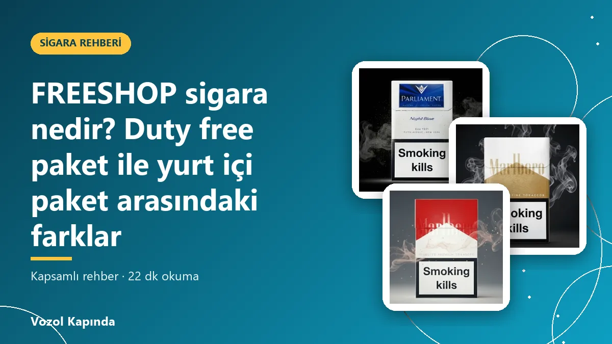FREESHOP sigara nedir? Duty free paket ile yurt içi paket arasındaki farklar