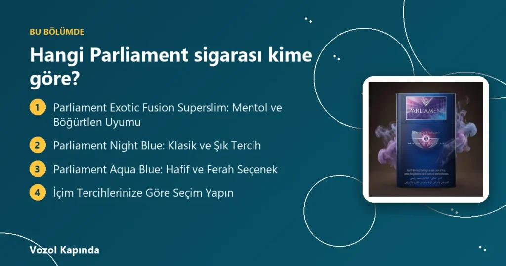 Hangi Parliament sigarası kime göre? - parliament sigara çeşitleri