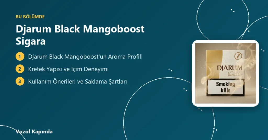 Djarum Black Mangoboost Sigara - djarum çeşitleri