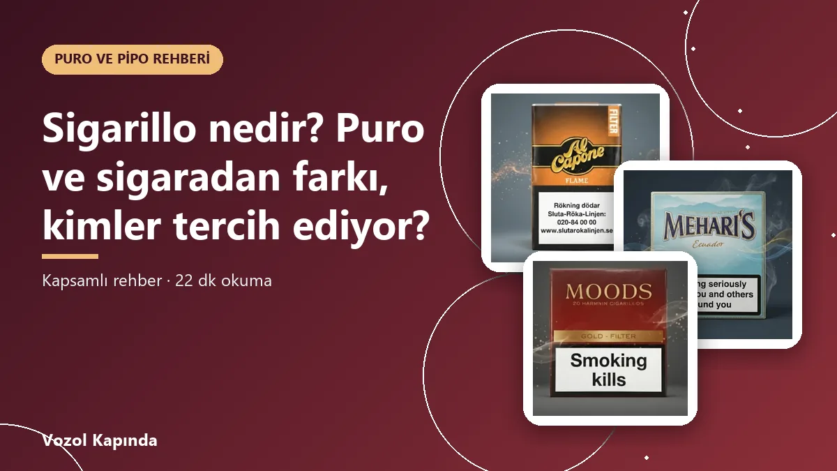 Sigarillo nedir? Puro ve sigaradan farkı, kimler tercih ediyor?