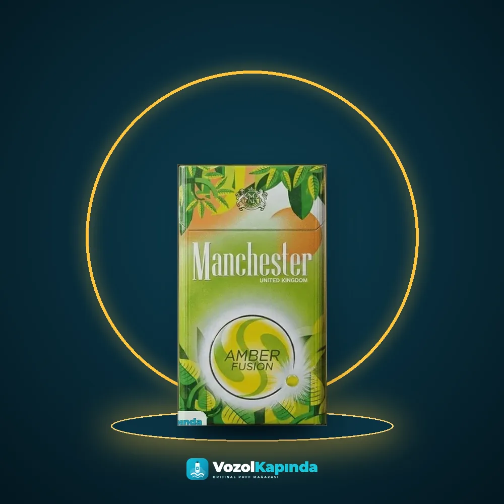 Manchester Amber Fusion Superslim Sigara Elma ve Nane Aromalı fiyatı ve siparişi, Vozol Kapında