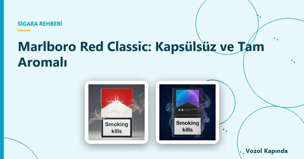 Marlboro Red Classic: Kapsülsüz ve Tam Aromalı - marlboro gold