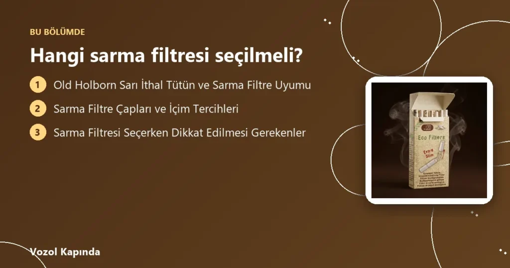 Hangi sarma filtresi seçilmeli? - sarma filtresi