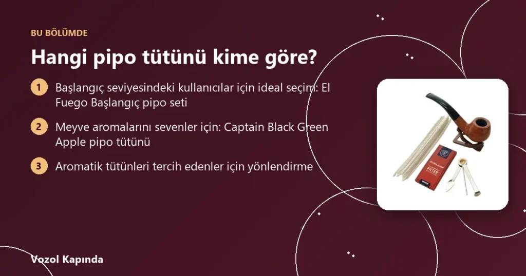 Hangi pipo tütünü kime göre? - pipo tütünü