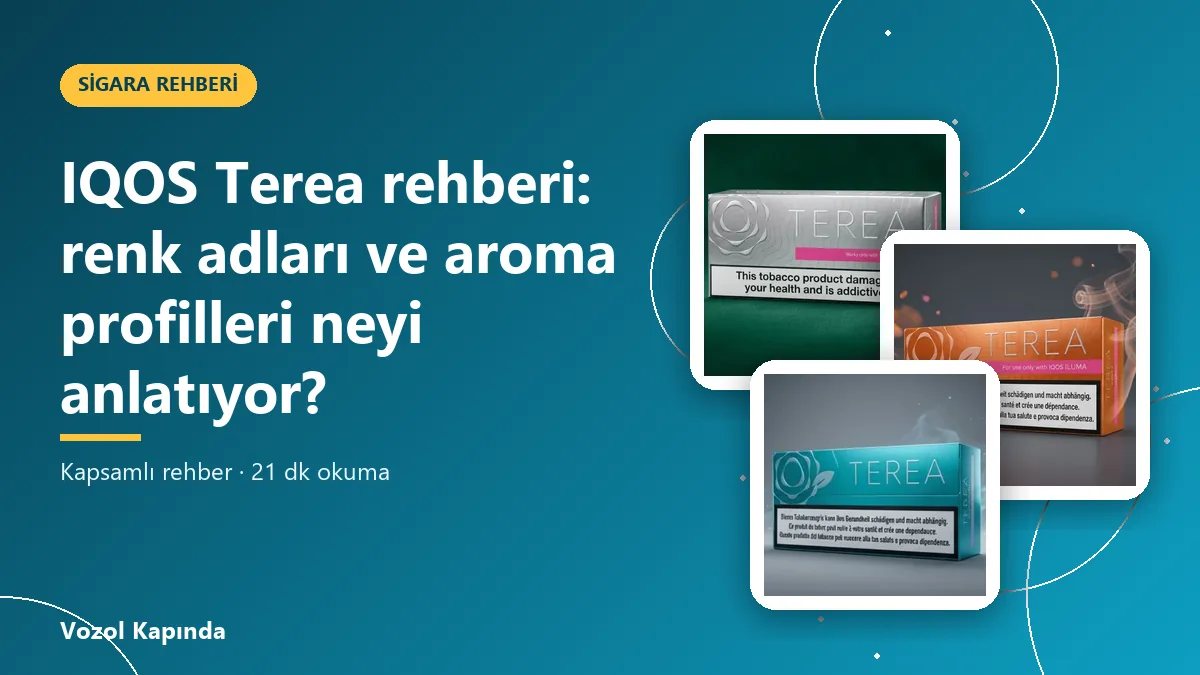 IQOS Terea rehberi: renk adları ve aroma profilleri neyi anlatıyor?