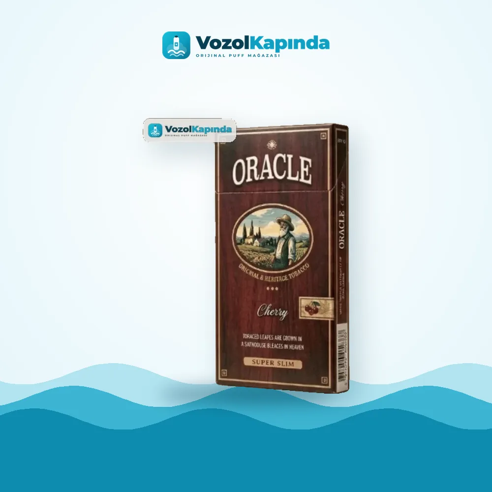 Oracle Cherry Superslim Vişneli Sigara Ürün Görseli Oracle Cherry Superslim Vişneli Sigara ürün görseli, orijinal sigara