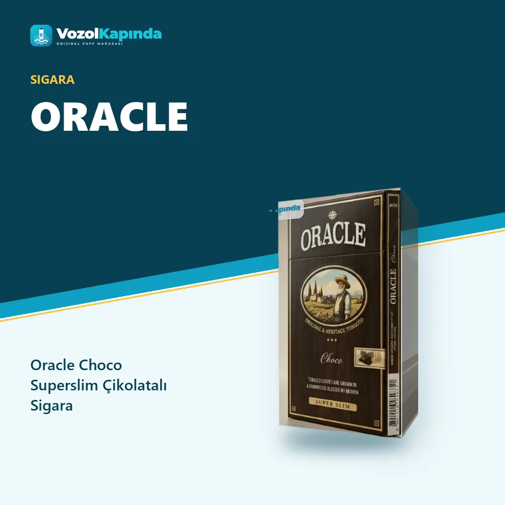 Oracle Choco Superslim Çikolatalı Sigara Sipariş Bilgileri Oracle Choco Superslim Çikolatalı Sigara özellikleri: orijinal ürün, kapıda ödeme, gizli paket