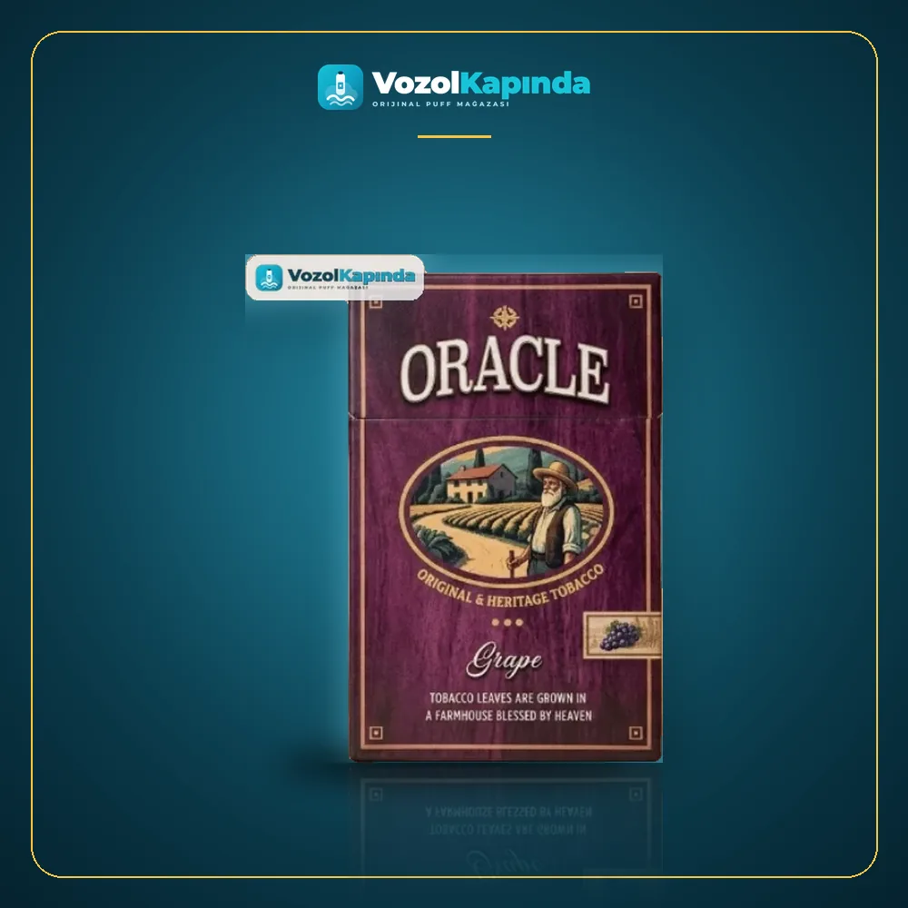 Oracle Grape Üzümlü Sigara Paket Görünümü Oracle Grape Üzümlü Sigara ürün görseli, orijinal sigara