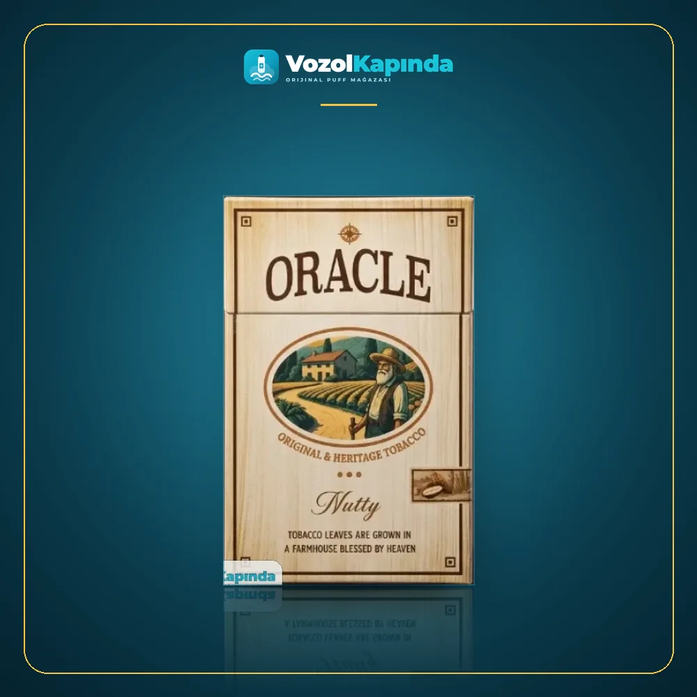 Oracle Nutty Fındıklı Sigara Orijinal Ambalaj Oracle Nutty Fındıklı Sigara ön yüz görseli, orijinal ambalaj