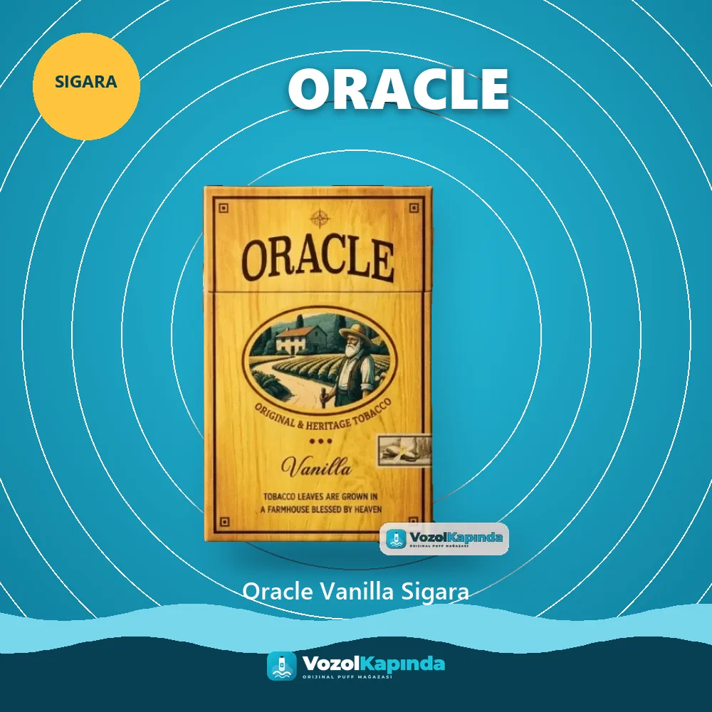 Oracle Vanilla Sigara Bilgi Kartı Oracle Vanilla Sigara özellikleri: orijinal ürün, kapıda ödeme, gizli paket