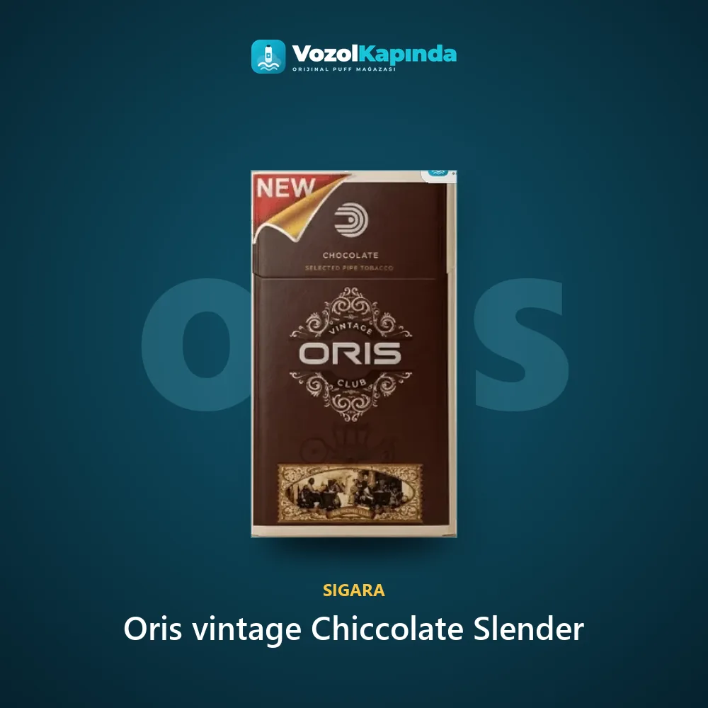 Oris vintage Chiccolate Slender Sipariş Bilgileri Oris vintage Chiccolate Slender bilgi kartı, orijinal sigara