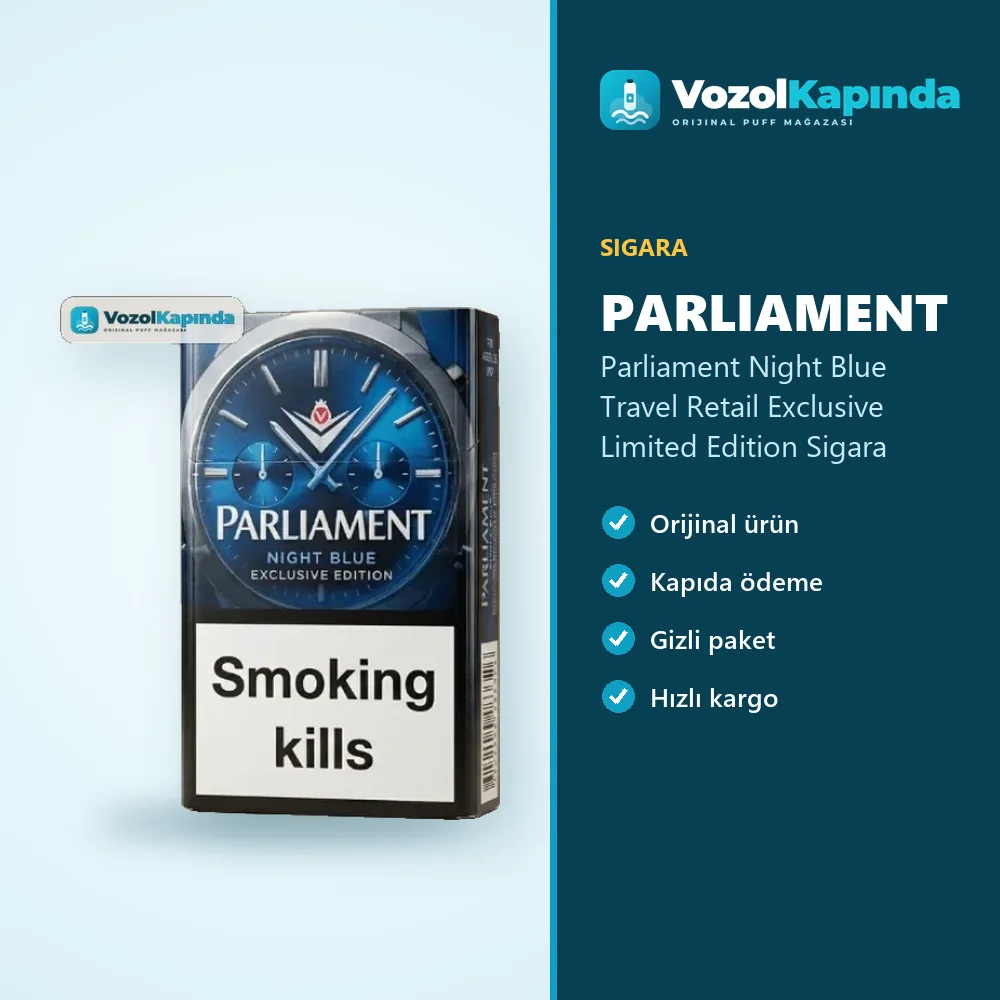 Parliament Night Blue Travel Retail Exclusive Limited Edition Sigara Özellikleri Parliament Night Blue Travel Retail Exclusive Limited Edition Sigara özellikleri: orijinal ürün, kapıda ödeme, gizli paket