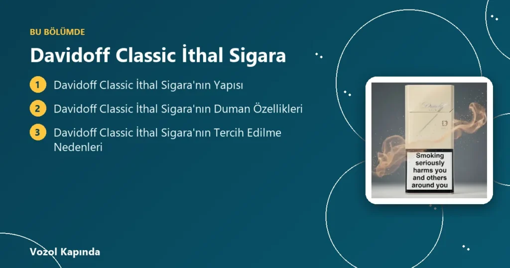 Davidoff Classic İthal Sigara - davidoff sigara
