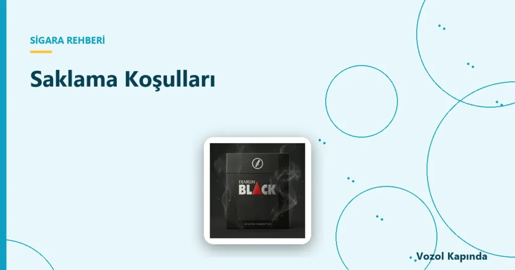 Saklama Koşulları - dark crema sigara