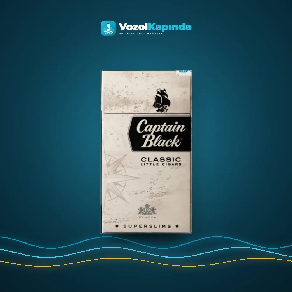 Captain Black Classic Superslim ithal Sigara Fiyatı Captain Black Classic Superslim ithal Sigara fiyatı ve siparişi, Vozol Kapında
