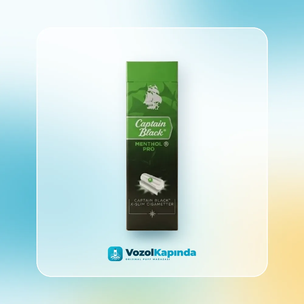 Captain black Menthol Pro X-Slim Sigara, Vozol Kapında orijinal sigara