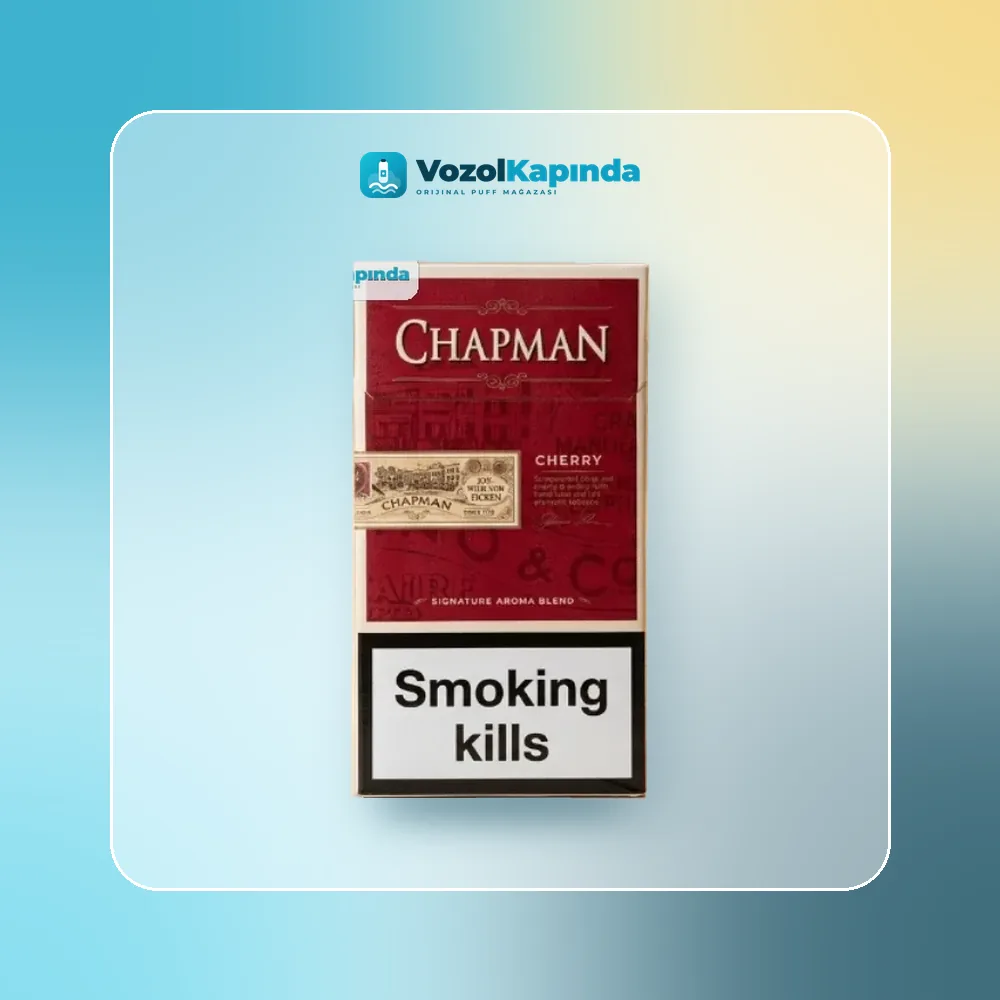 Chapman Cherry Superslim Uzun Sigara Vişne Aromalı ürün görseli, orijinal sigara
