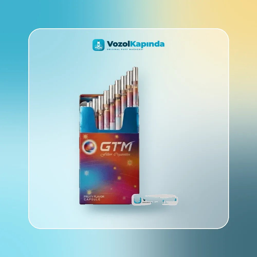 GTM Filter Fruity Flaver Capsule Slim Sigara Karışık Meyveli Kapsül Orijinal Ambalaj GTM Filter Fruity Flaver Capsule Slim Sigara Karışık Meyveli Kapsül paket görünümü