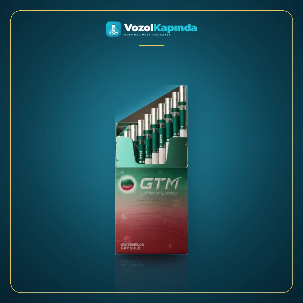 GTM Filter WatermelonCapsule Slim Sigara Karpuz Kapsüllü Paket Görünümü GTM Filter WatermelonCapsule Slim Sigara Karpuz Kapsüllü ürün görseli, orijinal sigara