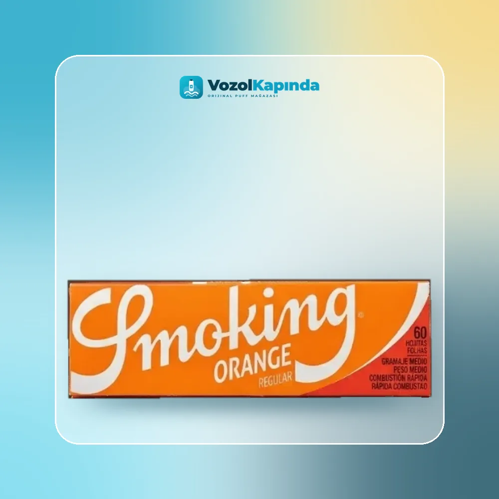 Smoking Orange Regular Sigara Sarma Kağıdı Tekli 60’s Paket Görünümü Smoking Orange Regular Sigara Sarma Kağıdı Tekli 60’s paket görünümü