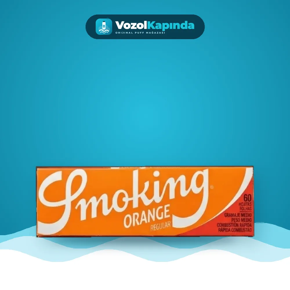 Smoking Orange Regular Sigara Sarma Kağıdı Tekli 60’s Fiyatı Smoking Orange Regular Sigara Sarma Kağıdı Tekli 60’s, Vozol Kapında orijinal sarma kağıdı