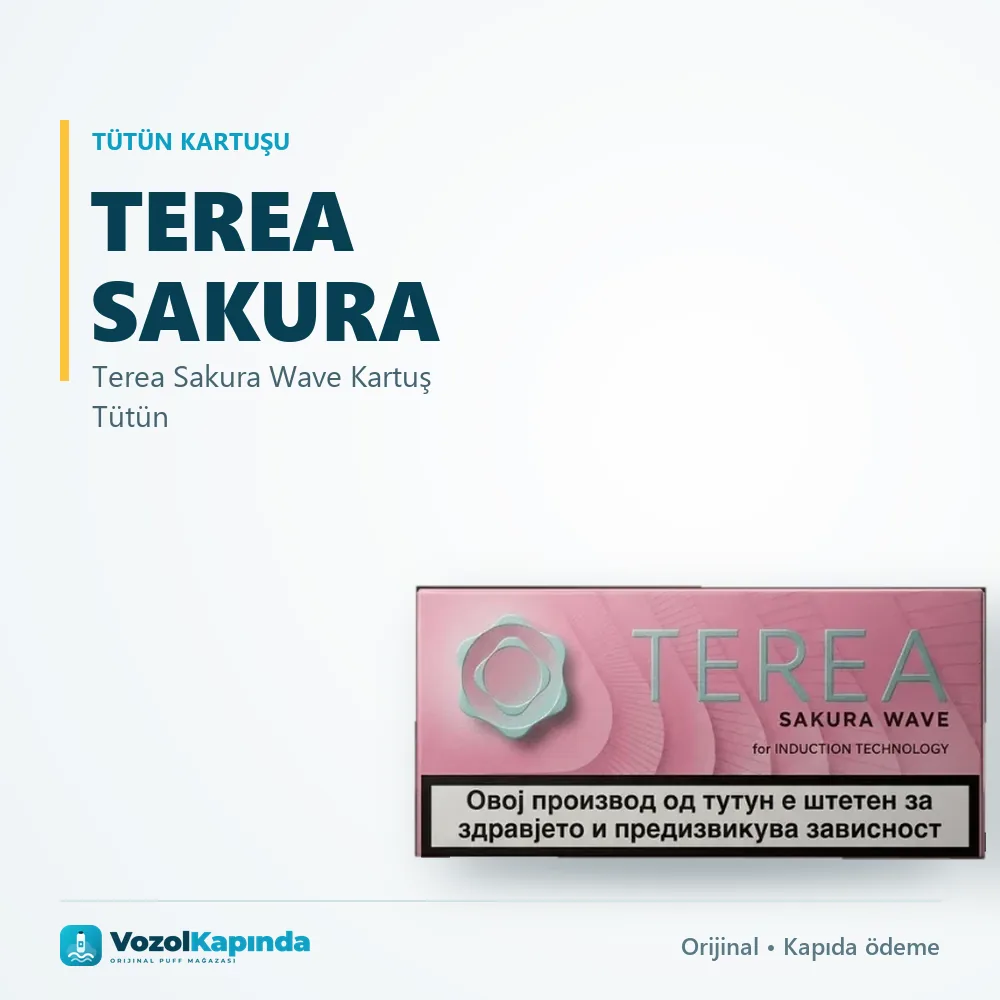 Terea Sakura Wave Kartuş Tütün bilgi kartı, orijinal tütün kartuşu