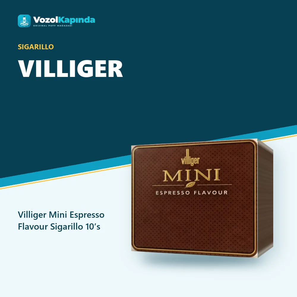 Villiger Mini Espresso Flavour Sigarillo 10’s Bilgi Kartı Villiger Mini Espresso Flavour Sigarillo 10’s sipariş avantajları: kapıda ödeme ve gizli paket