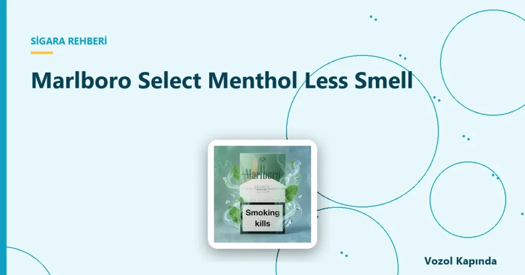 Marlboro Select Menthol Less Smell - less smell sigara