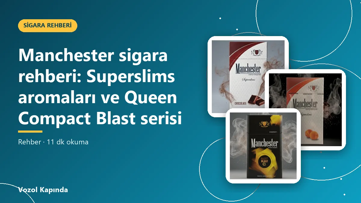 Manchester sigara rehberi: Superslims aromaları ve Queen Compact Blast serisi