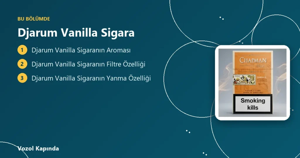 Djarum Vanilla Sigara - vanilya aromalı sigara