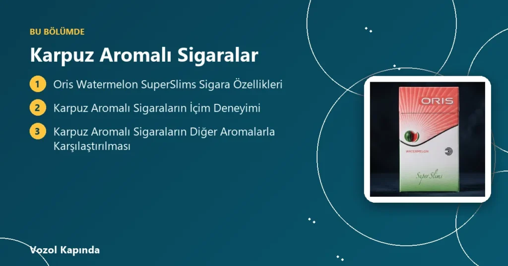 Karpuz Aromalı Sigaralar - meyve aromalı sigara