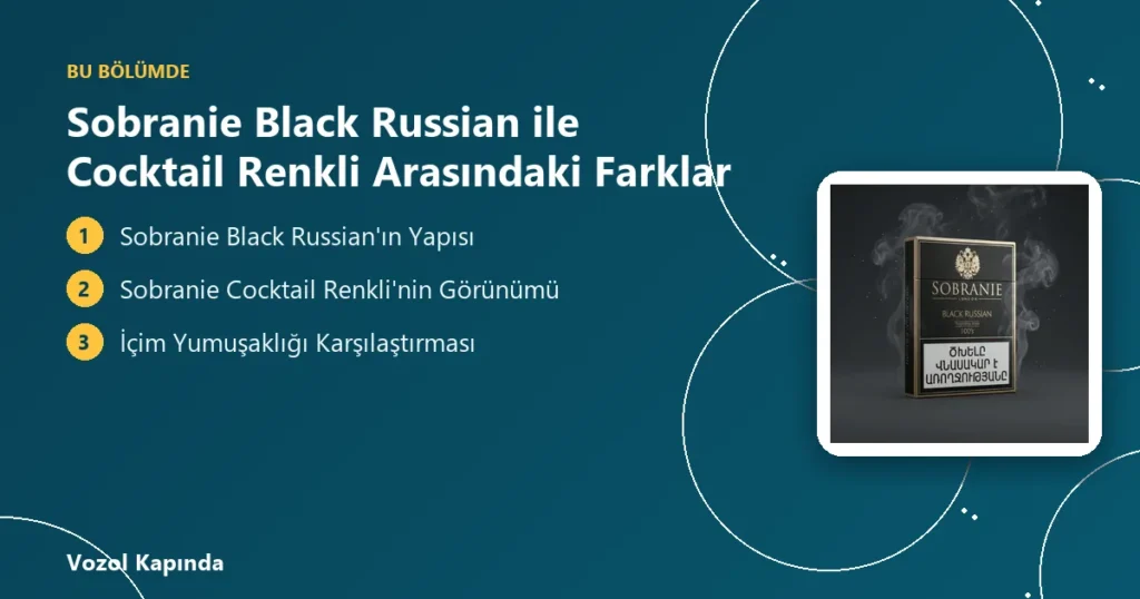 Sobranie Black Russian ile Cocktail Renkli Arasındaki Farklar - sobranie