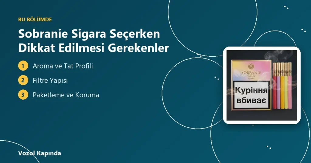 Sobranie Sigara Seçerken Dikkat Edilmesi Gerekenler - sobranie