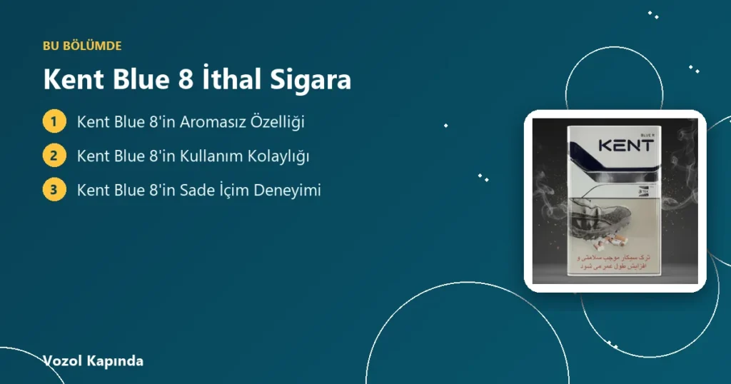 Kent Blue 8 İthal Sigara - kent nanotek