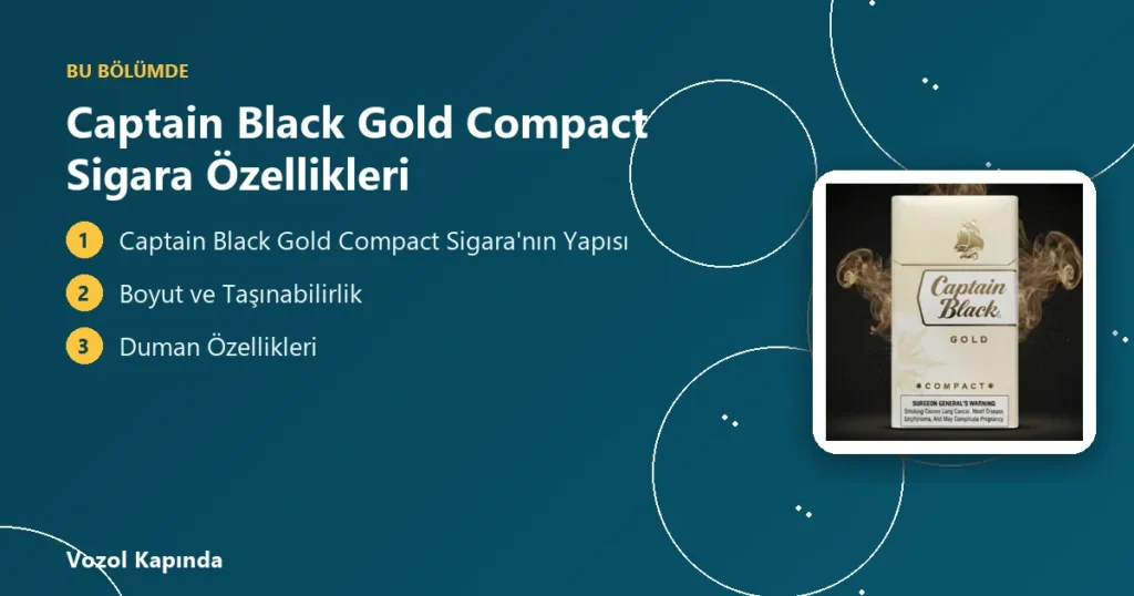 Captain Black Gold Compact Sigara Özellikleri - captain black compact