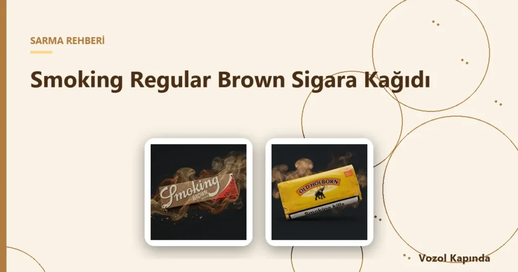 Smoking Regular Brown Sigara Kağıdı - smoking sigara kağıdı