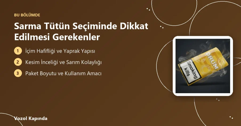 Sarma Tütün Seçiminde Dikkat Edilmesi Gerekenler - amber leaf tütün