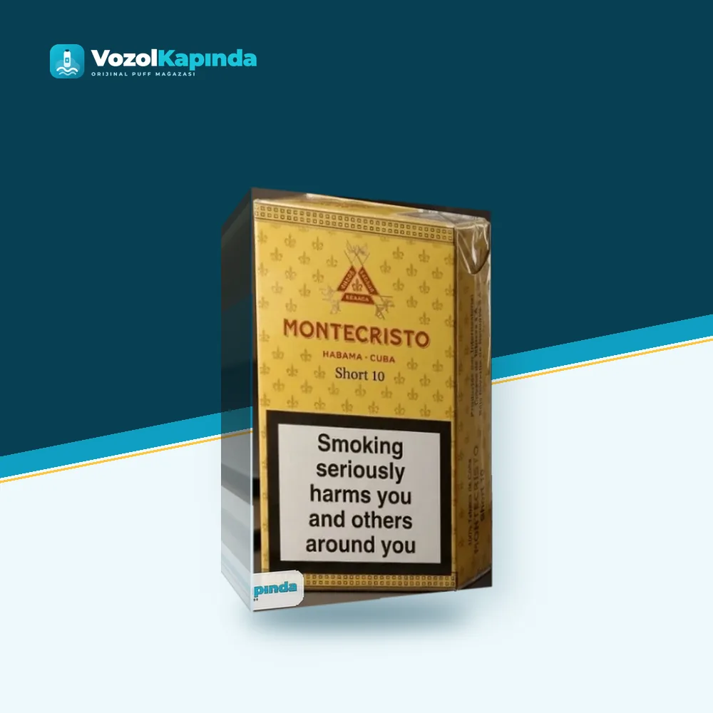 Montecristo Short 10 Puro 10’s Paket Görünümü Montecristo Short 10 Puro 10’s ürün görseli, orijinal sigarillo