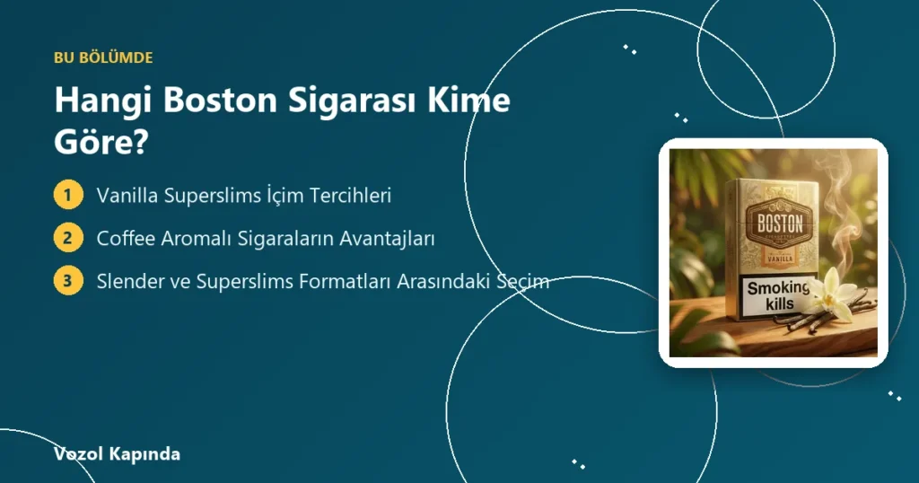 Hangi Boston Sigarası Kime Göre? - boston sigara