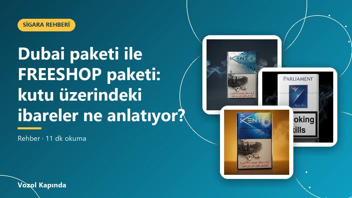 Dubai paketi ile FREESHOP paketi: kutu üzerindeki ibareler ne anlatıyor?