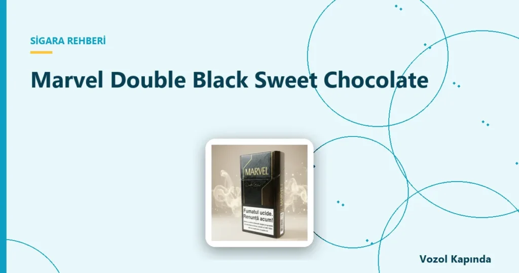 Marvel Double Black Sweet Chocolate - siyah sigara