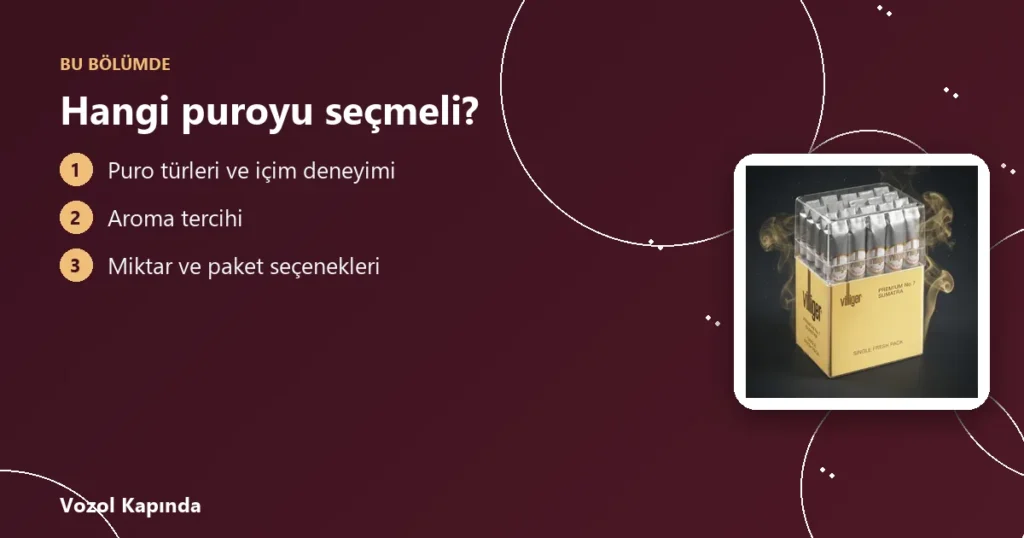 Hangi puroyu seçmeli? - puro saklama