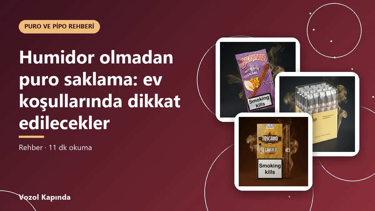 Humidor olmadan puro saklama: ev koşullarında dikkat edilecekler