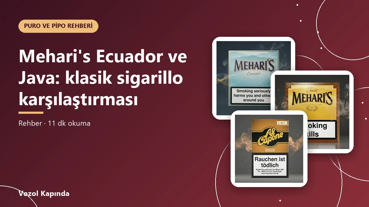 Mehari's Ecuador ve Java: klasik sigarillo karşılaştırması