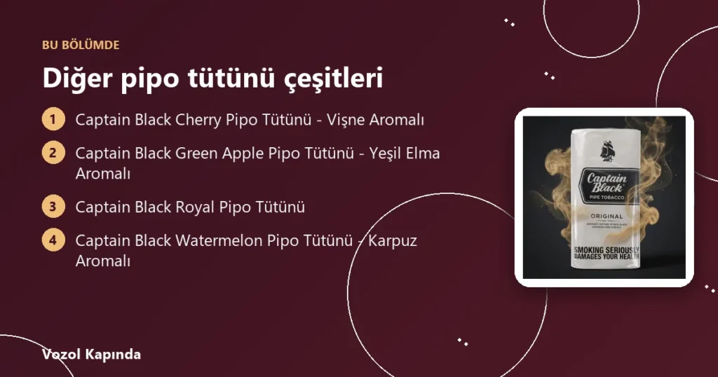 Diğer pipo tütünü çeşitleri - pipo nasıl içilir